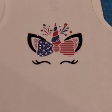Celebrate Independence With a Custom 4th Of July Onesie Made With glitter HTV!!!