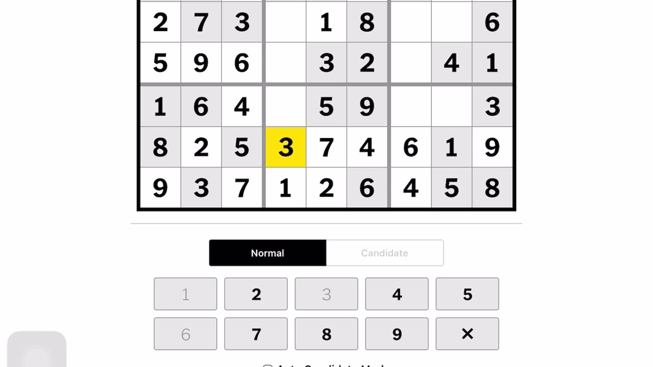 Sudoku 2023-06-02 easy