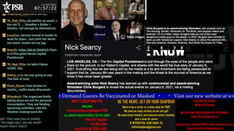 2021-11-26 07:00 EST - Patriots Soapbox AM: with LadyRWB , MykelJaye & DD