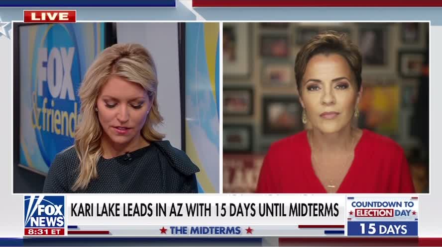 Kari Lake: "I think [Katie Hobbs] knows why she won't debate. It would be like a birthday cake versus a chainsaw if she showed up."