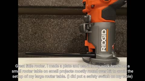 Ridgid R2401 Laminate Trim #router-Overview