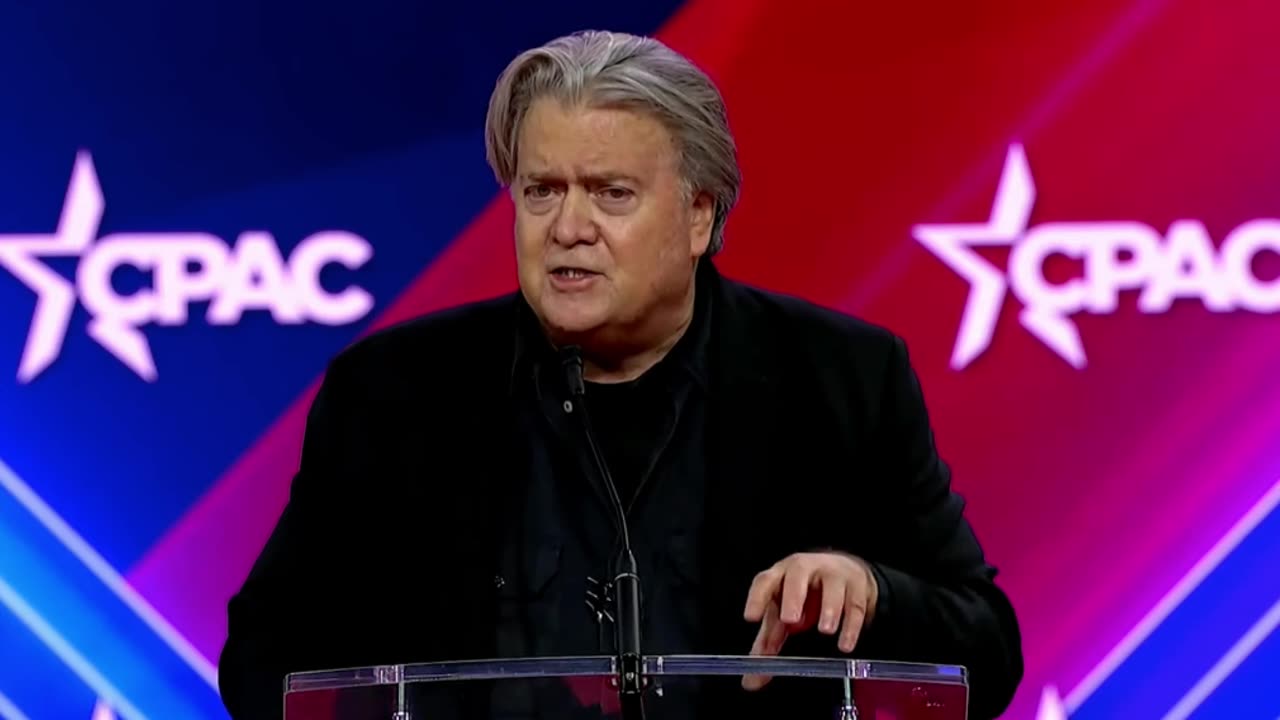 Steve Bannon at CPAC: "We don't have time for on-the-job training for a man that gave us four years of peace and prosperity."