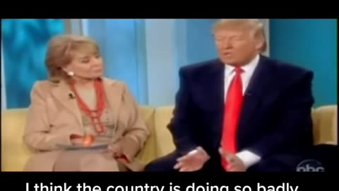 Rare footage of President Trump on the View