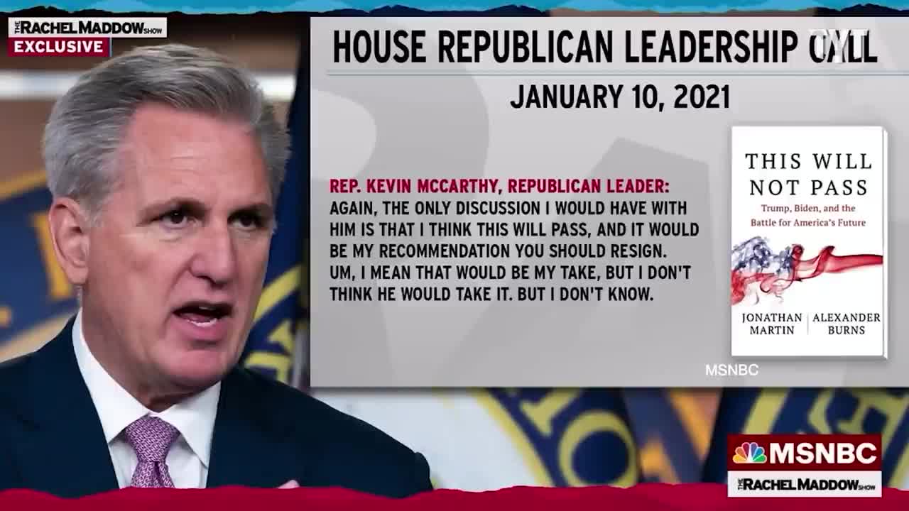 Kevin McCarthy And Liz Cheney SLAM Trump In Leaked Calls