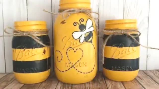 Unique And Beautiful hand painting jar ideashandmade painting ideas 2022