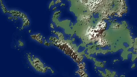 Topography map of Antarctica