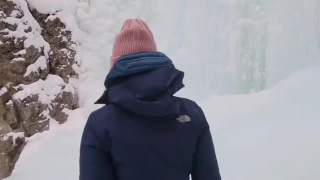 Chasing the frozen waterfalls in Canadian Rockies