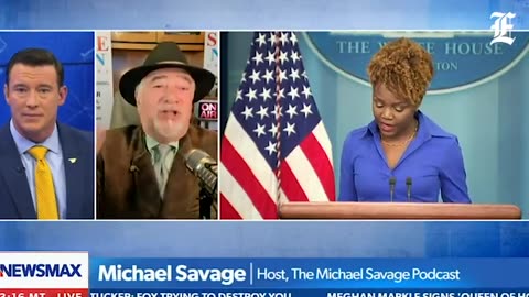 Michael Savage, a conservative podcaster, has asked Jean-Pierre to "just shut up,"