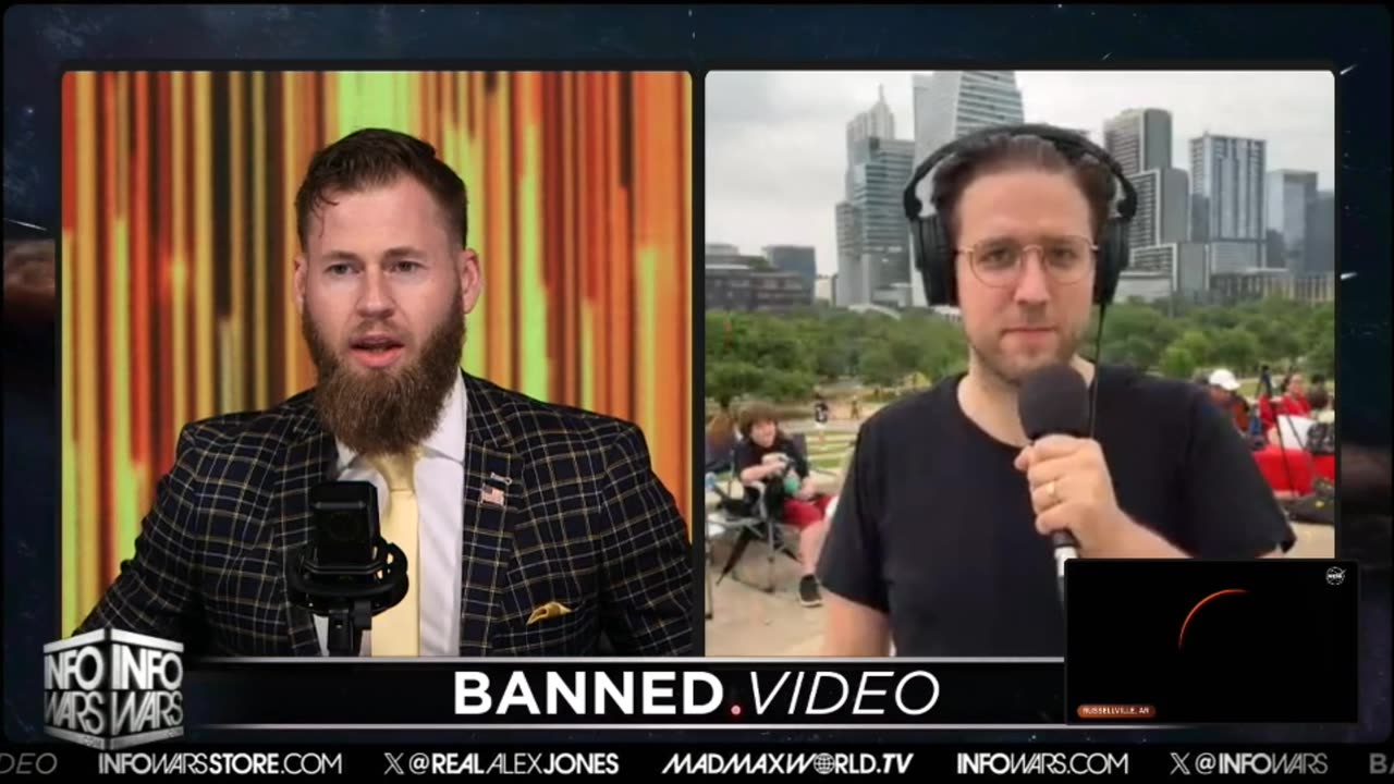 2024 eclipse witness totality With Alex Jones INFO WARS