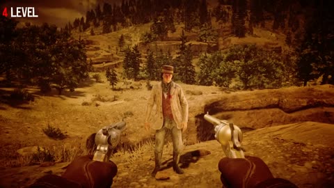 RDR2 - Here's How the Dead Eye effect Differs from level 1 to level 5