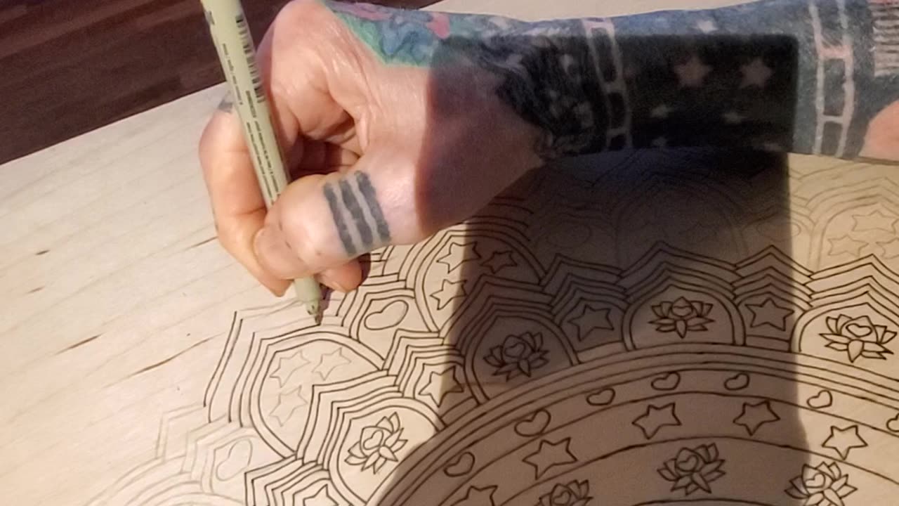 DRAWIN ON NEW LOTUS LOTUSFEET MANDALA - 6/4/23