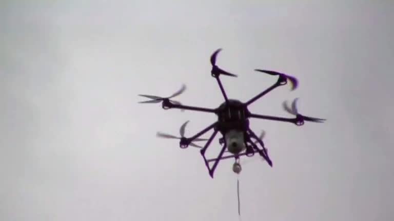 Tethered drone could fly forever