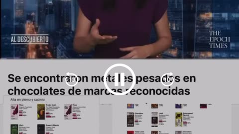EL CHOCOLATE ESTA CONTAMINADO CON PLOMO Y CADNIO COMPAÑIAS INVESTIGADA