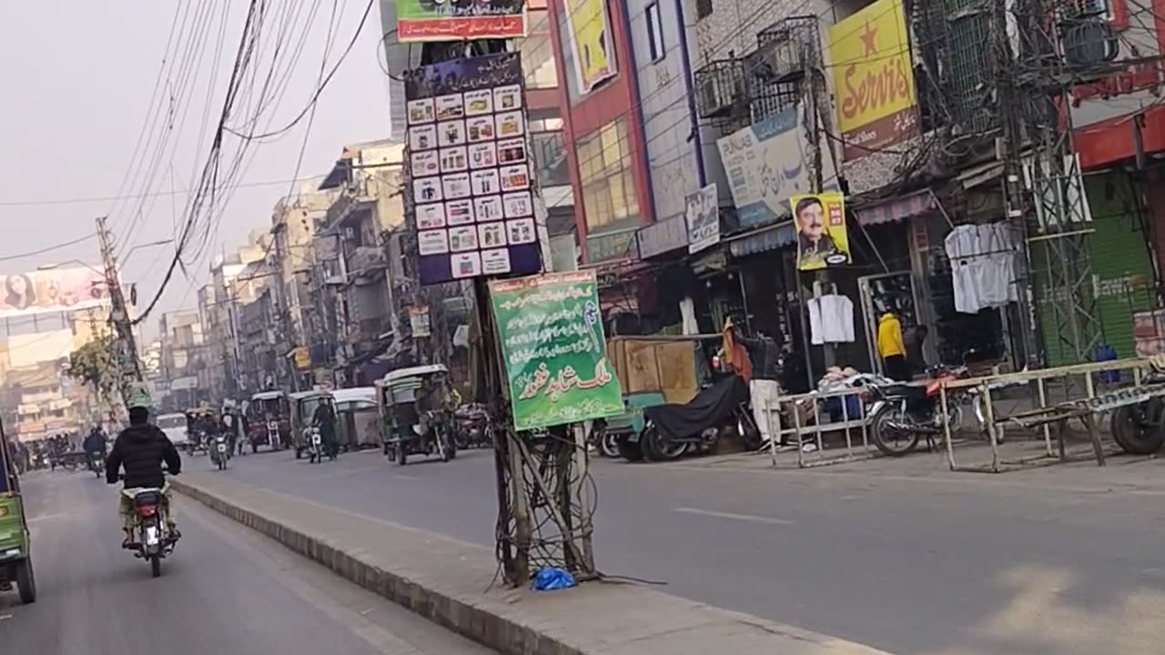 Raja Bazar Morning Time Rawalpindi