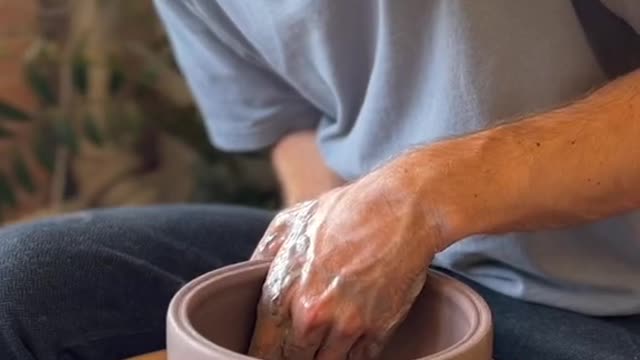 I was happy with this one #pottery #satisfying #asmr