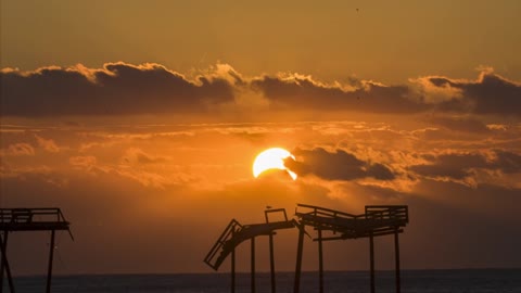 Eclipse at sunrise