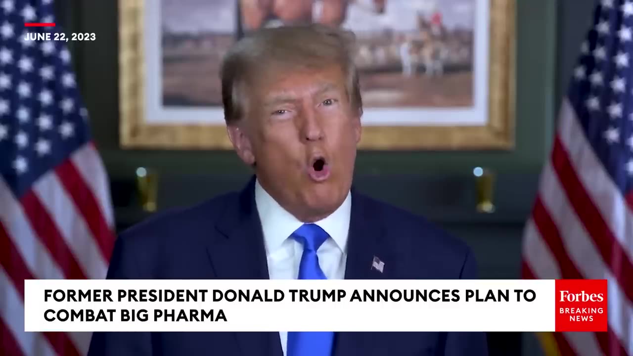 BREAKING NEWS_ Former President Trump Announces Plan To Take On Big Pharma