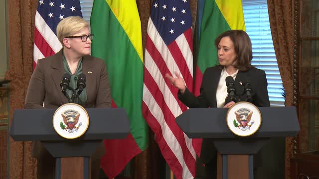 0017. Vice President Harris Meets with Prime Minister Ingrida Šimonytė of Lithuania