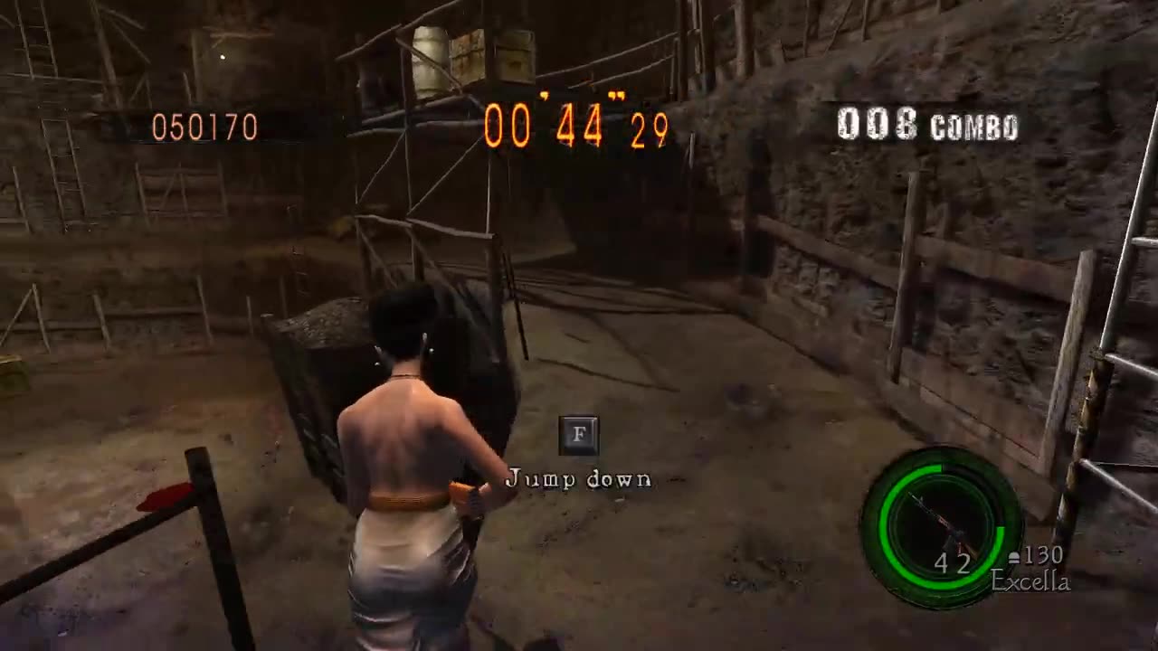 Resident Evil 5 Mercenaries_ Excella Gionne vs. Reaper _ The Mines S rank