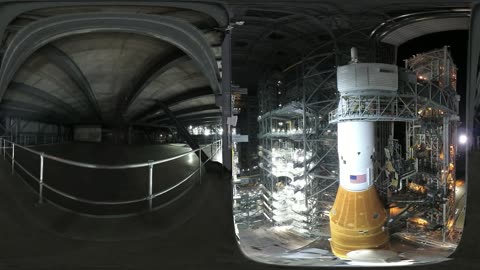 Astounding View of NASA’s Artemis I Rocket at Rollout