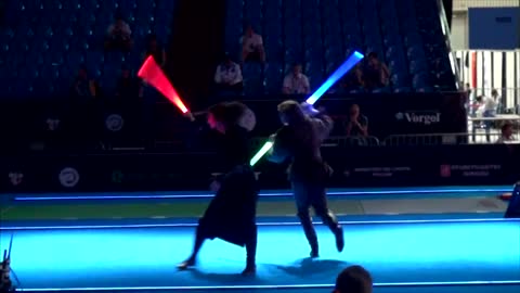 Star Wars duel on Fencing World Championships.