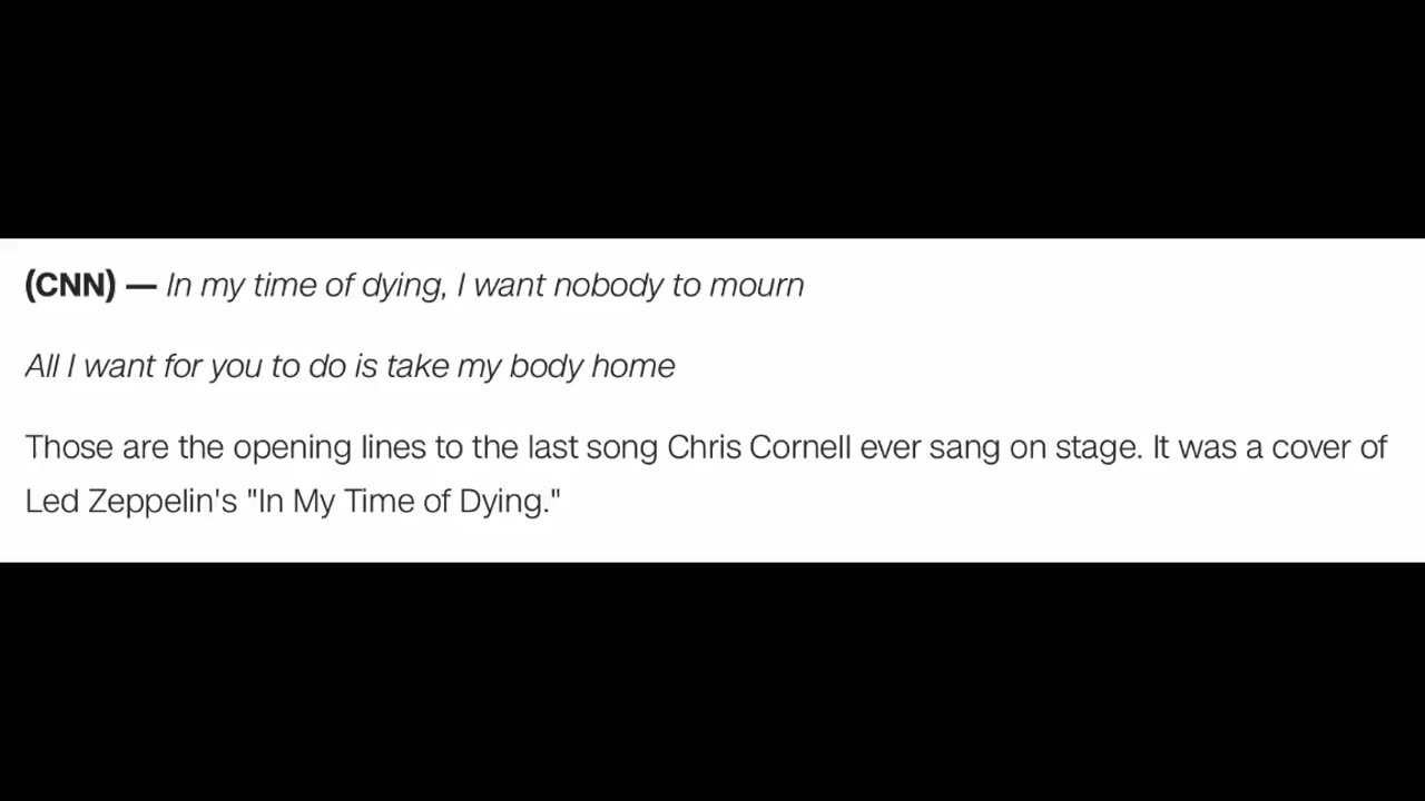 'WHAT HAPPENED TO CHRIS CORNELL AND WHAT YOU NEED TO KNOW!' - 2017
