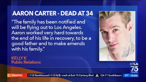 Singer Aaron Carter found dead at 34