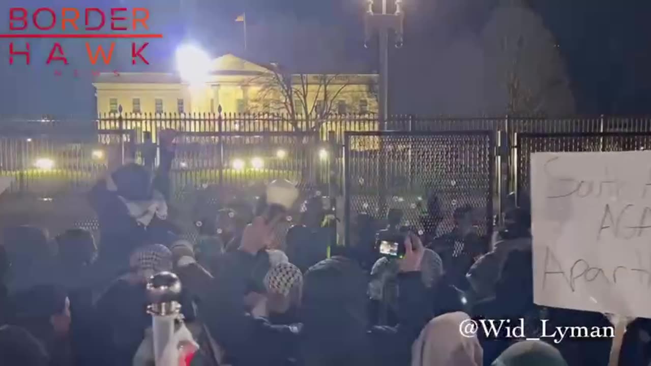 Protestors Breached the Reinforced Gate and Riot Police Have Confronted Them