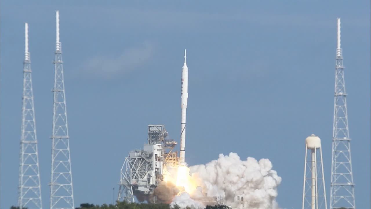 NASA launched rocket in space