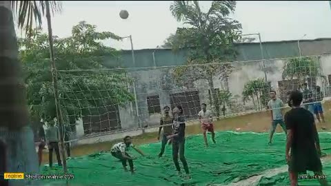 Volleyball playing