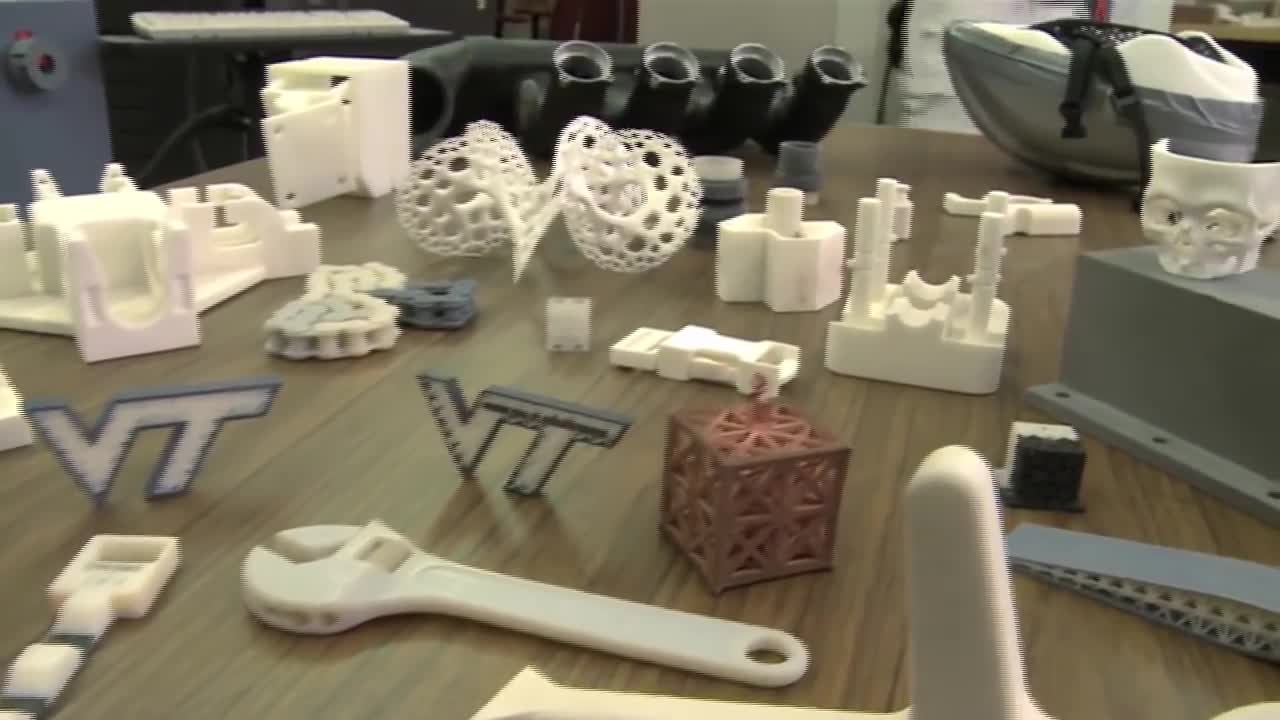 Virginia Tech DREAMS Lab and 3-D printing technologies