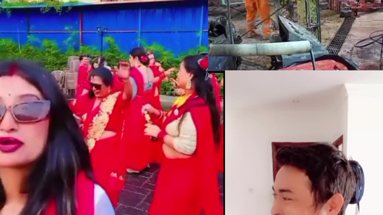 Nepali teej four worenking people
