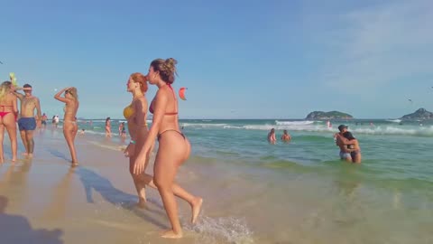 🇧🇷 RIO DE JANEIRO BEACH - BARRA DA TIJUCA BEACH - Brazil, Summer 2024 【 4K UHD 】