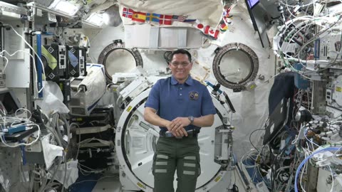 SPACE STATION ASTRONAUT DISCUSSES RECORD BREAKING MISSION WITH PREVIOUS RECORD HOLDER