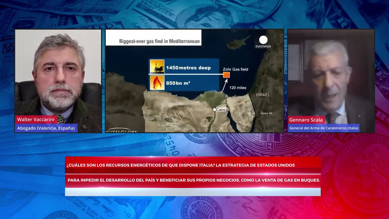 Italia hoy. Energía. Segundo informe. Walter Vaccarini y el General de Carabineros, Gennaro Scala.