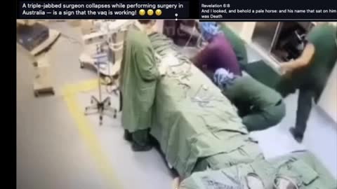 Doctor collapse during surgery