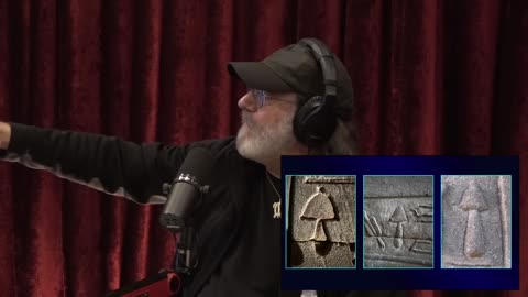 Joe Rogan Hieroglyphs of Magic Mushrooms from Ancient Egypt