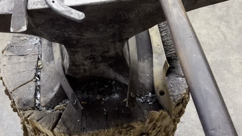 Blacksmithing-Forged hoof pick