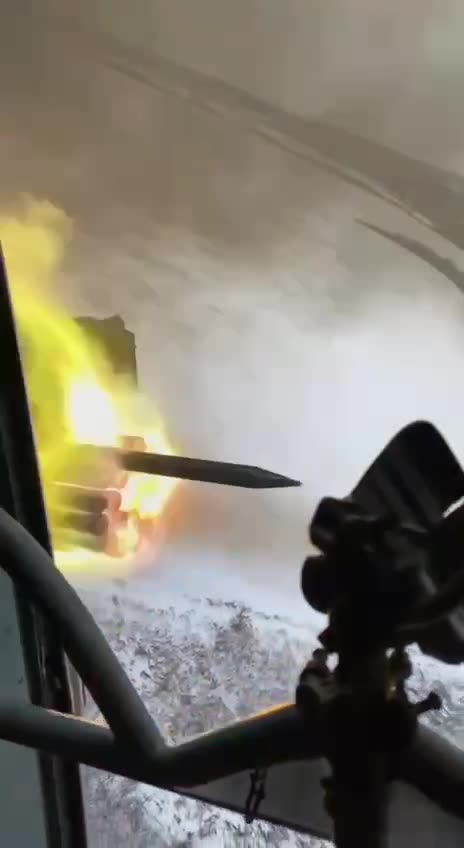 Ukrainian Attack Helicopters Fire Rockets