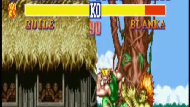 Zerando Street Fighter 2 The world Warrior Guile Vs Blanka