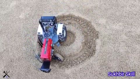 Mini Tractor amazing video || mini tractor playing in ground