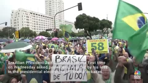 Brazil's Bolsonaro Tells Protesters To Lift Blockades