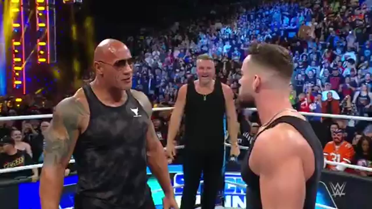 THE ROCK Returns and confronts Austin***