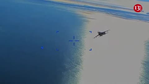 Army of US T released a video of a Russian fighter jet colliding with a US drone