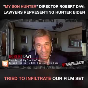 Robert Davi: lawyers representing Hunter Biden tried to infiltrate the set for #MySonHunter.