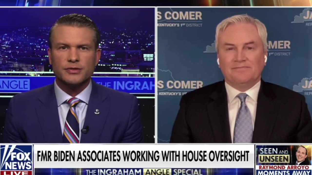 Rep Comer Provides Persuasive Evidence For Corruption In The Biden Crime Family