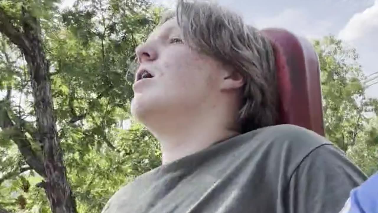 Teen's reaction on first roller coaster ride!