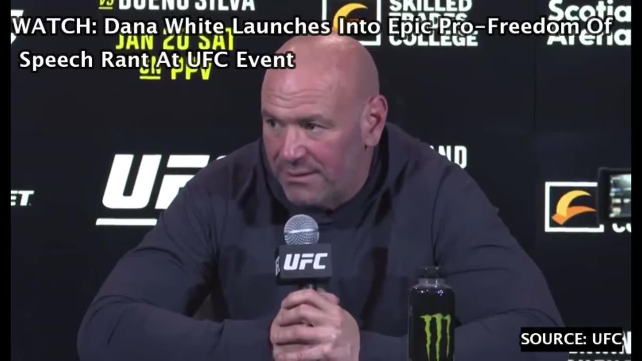 Dana White Launches Into Epic Pro-Freedom Of Speech Rant At UFC Event