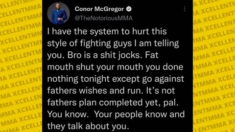 Conor McGregor responds to fans saying he can't beat Islam Makhachev