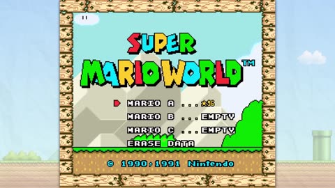 Full game play of Super Mario world